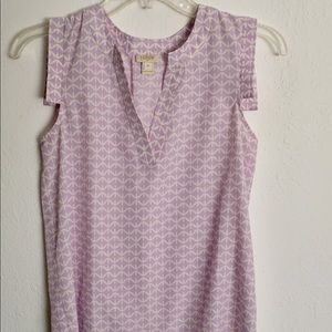 JCrew light lilac blouse tank
